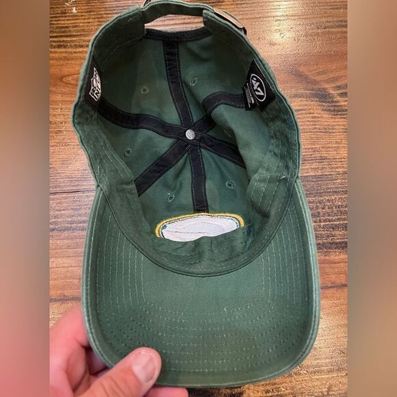 47 Green Bay Packers Green Logo Clean Up Adjustable Hat - Picture 6 of 8